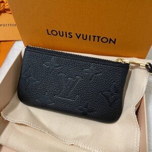 Louis Vuitton black empreinte key pouch